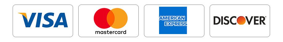 Visa, Mastercard, American Express, and Discover Icon Images